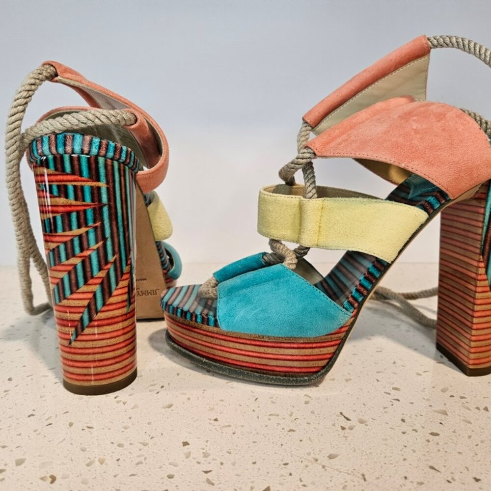 Jimmy Choo Ankle Tie Summer Sandals Size 36/US 6
